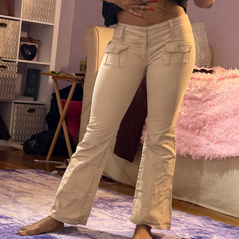 Wild Fable Light Tan Flare Pants